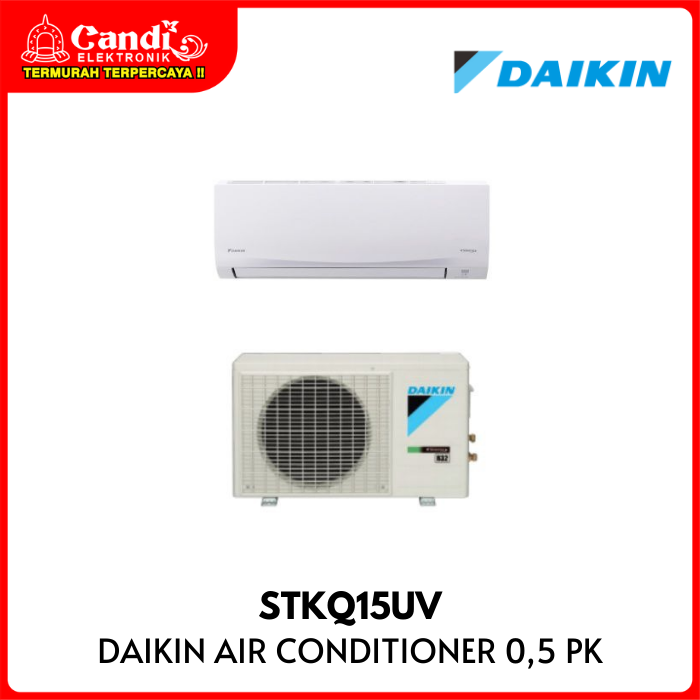 Daikin Air Conditioner 0.5pk Outdoor (rkq15uvm4) Indoor (ftkq15uvm4)